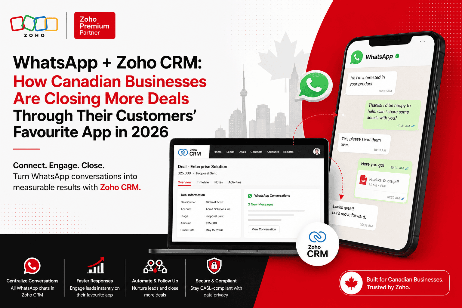 Unlocking High-Velocity Sales in Canada: The Technical Guide to Integrating WhatsApp with Zoho CRM